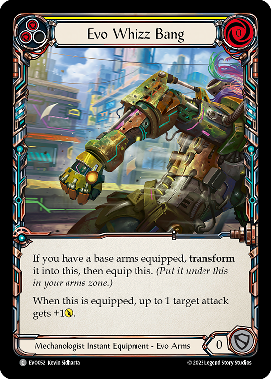 (EVO052) Flesh & Blood TCG Bright Lights Single: Evo Whizz Bang (Cold Foil) Common