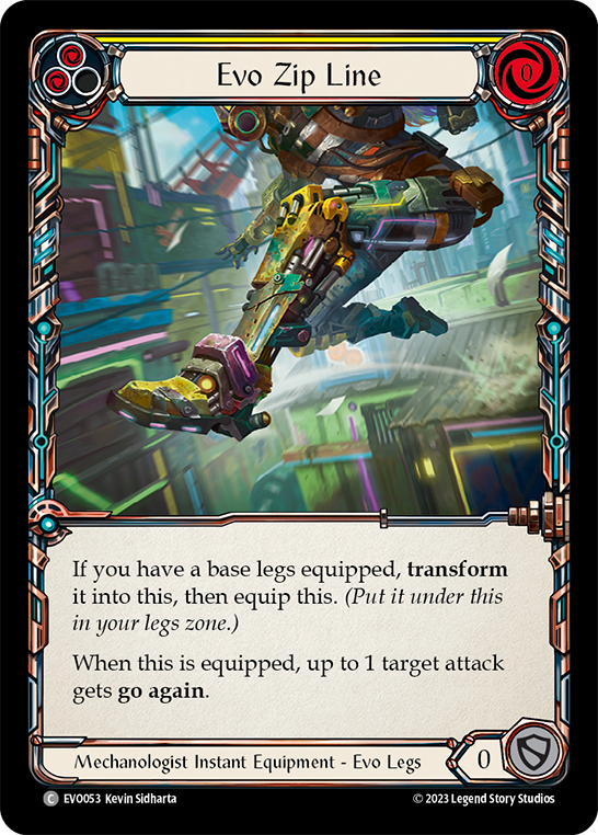 (EVO053) Flesh & Blood TCG Bright Lights Single: Evo Zip Line (Regular) Common
