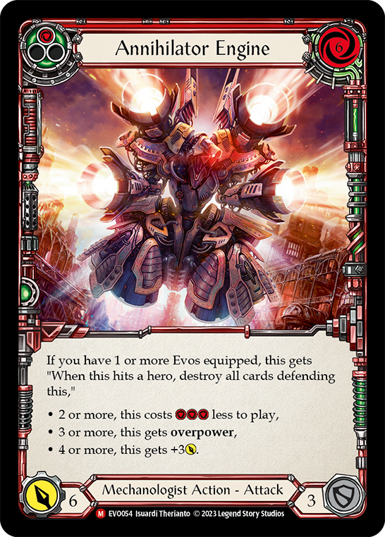 (EVO054) Flesh & Blood TCG Bright Lights Single: Annihilator Engine (Regular) Majestic