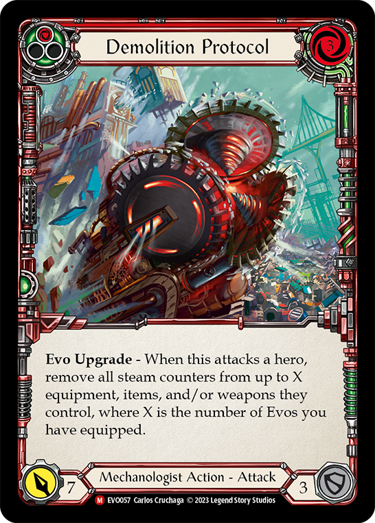 (EVO057) Flesh & Blood TCG Bright Lights Single: Demolition Protocol (Regular) Majestic