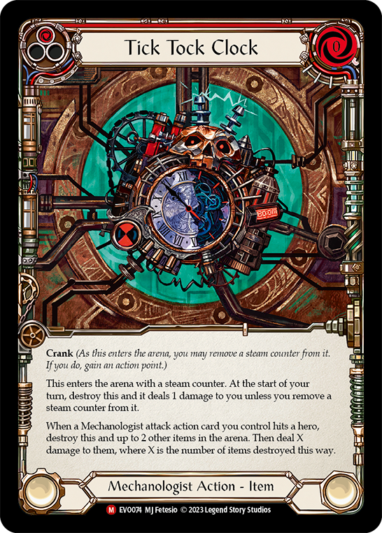 (EVO074) Flesh & Blood TCG Bright Lights Single: Tick Tock Clock (Regular) Majestic