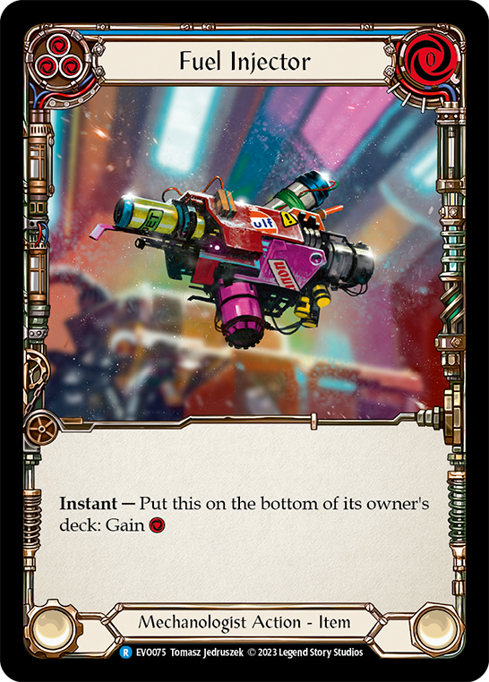 (EVO075) Flesh & Blood TCG Bright Lights Single: Fuel Injector (Rainbow Foil) Rare