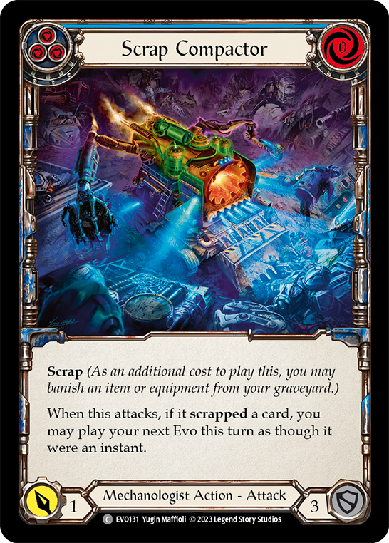 (EVO131) Flesh & Blood TCG Bright Lights Single: Scrap Compactor (Blue) (Regular) Common