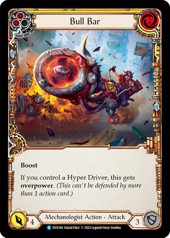 (EVO148) Flesh & Blood TCG Bright Lights Single: Bull Bar (Yellow) (Regular) Rare