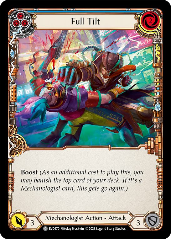 (EVO170) Flesh & Blood TCG Bright Lights Single: Full Tilt (Blue) (Regular) Common