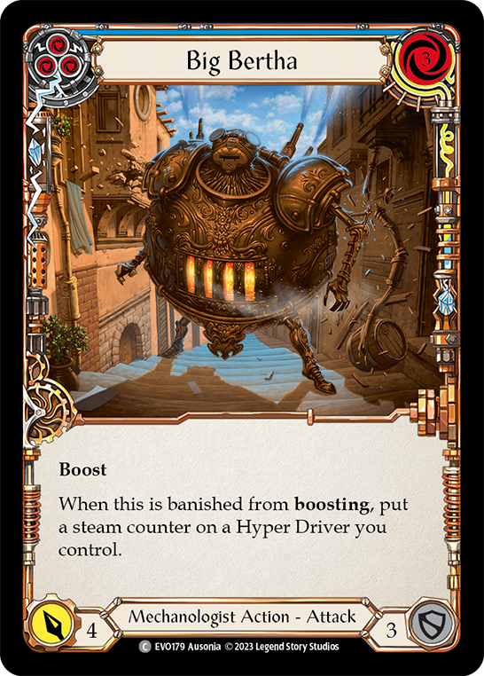 (EVO179) Flesh & Blood TCG Bright Lights Single: Big Bertha (Blue) (Regular) Common