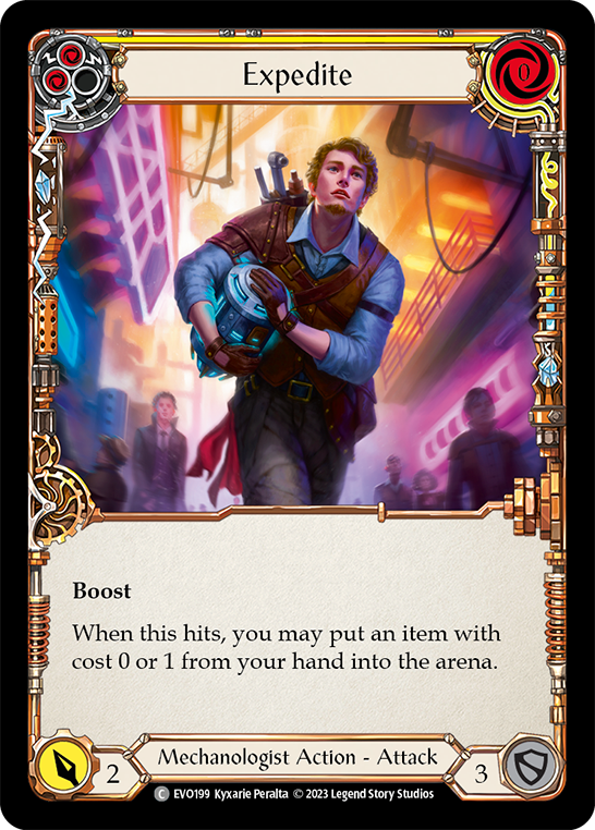 (EVO199) Flesh & Blood TCG Bright Lights Single: Expedite (Yellow) (Regular) Common