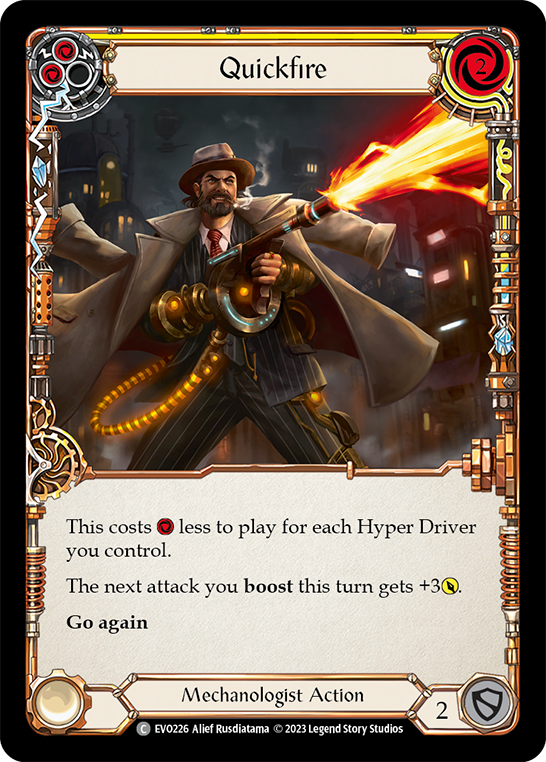 (EVO226) Flesh & Blood TCG Bright Lights Single: Quickfire (Yellow) (Regular) Common