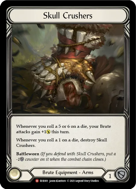 (EVR001) Flesh & Blood TCG Everfest - First Single: Skull Crushers (Cold Foil) Majestic