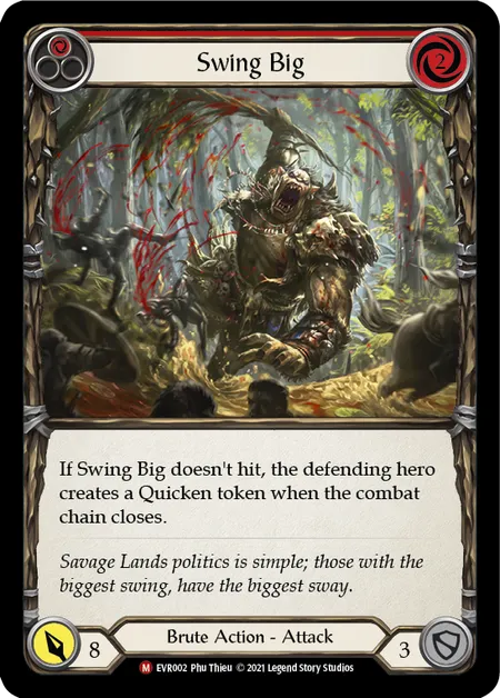 (EVR002) Flesh & Blood TCG Everfest - First Single: Swing Big (Rainbow Foil) Majestic