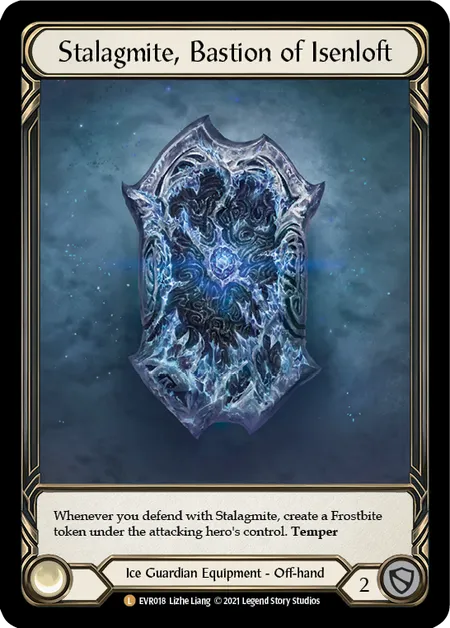 (EVR018) Flesh & Blood TCG Everfest - First Single: Stalagmite, Bastion of Isenloft (Cold Foil) Legendary