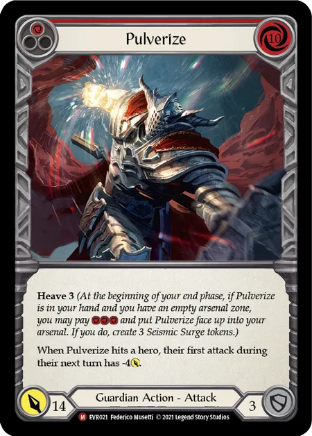 (EVR021) Flesh & Blood TCG Everfest - First Single: Pulverize (Rainbow Foil) Majestic