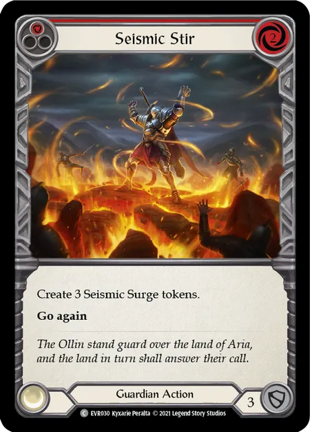 (EVR030) Flesh & Blood TCG Everfest - First Single: Seismic Stir (Red) (Regular) Common