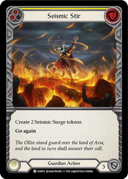 (EVR031) Flesh & Blood TCG Everfest - First Single: Seismic Stir (Yellow) (Regular) Common
