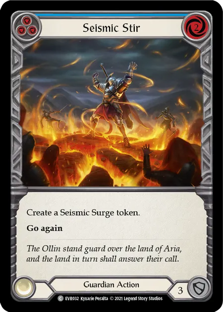 (EVR032) Flesh & Blood TCG Everfest - First Single: Seismic Stir (Blue) (Regular) Common