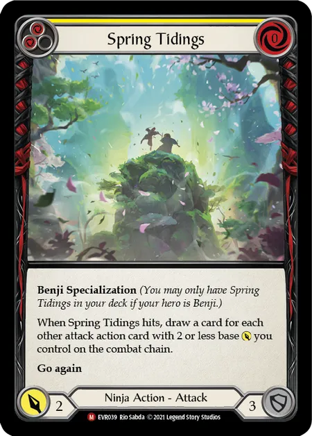 (EVR039) Flesh & Blood TCG Everfest - First Single: Spring Tidings (Regular) Majestic