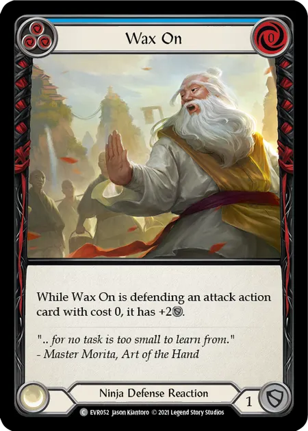 (EVR052) Flesh & Blood TCG Everfest - First Single: Wax On (Blue) (Regular) Common