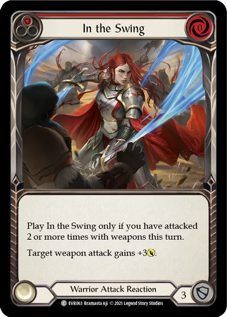 (EVR063) Flesh & Blood TCG Everfest - First Single: In the Swing (Red) (Regular) Common