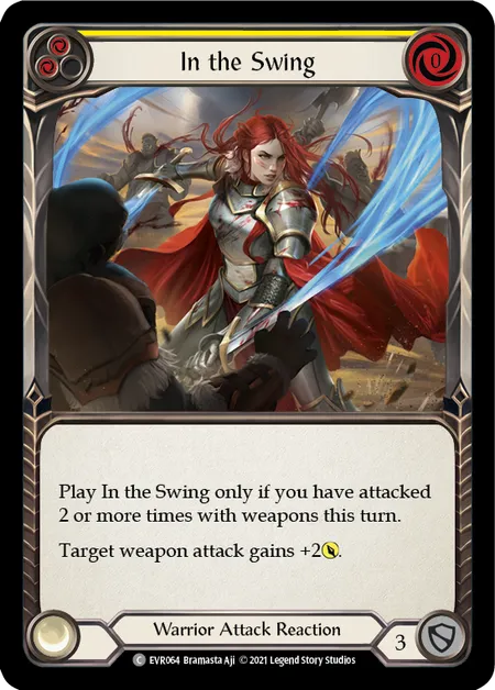 (EVR064) Flesh & Blood TCG Everfest - First Single: In the Swing (Yellow) (Regular) Common