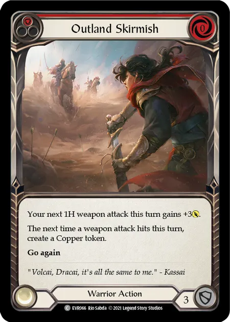 (EVR066) Flesh & Blood TCG Everfest - First Single: Outland Skirmish (Red) (Regular) Common