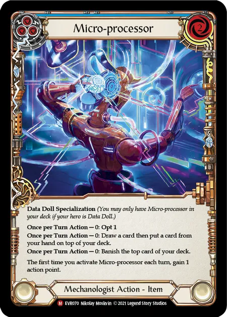 (EVR070) Flesh & Blood TCG Everfest - First Single: Micro-processor (Rainbow Foil) Majestic