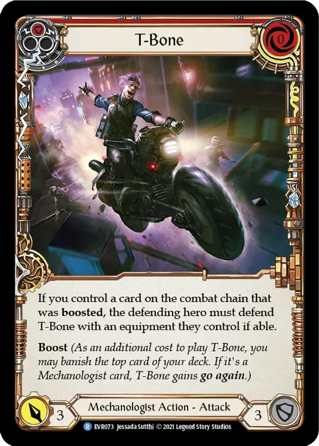 (EVR073) Flesh & Blood TCG Everfest - First Single: T-Bone (Red) (Regular) Rare
