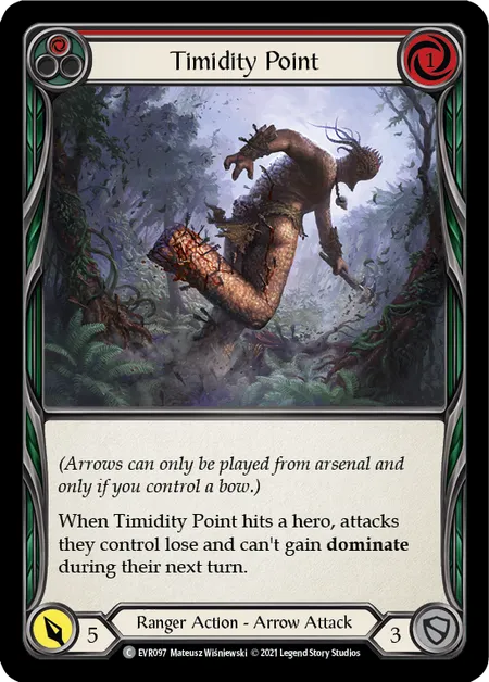 (EVR097) Flesh & Blood TCG Everfest - First Single: Timidity Point (Red) (Regular) Common