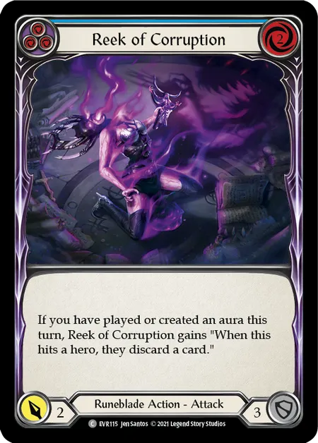 (EVR115) Flesh & Blood TCG Everfest - First Single: Reek of Corruption (Blue) (Regular) Common