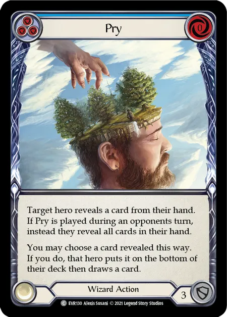 (EVR130) Flesh & Blood TCG Everfest - First Single: Pry (Blue) (Regular) Common
