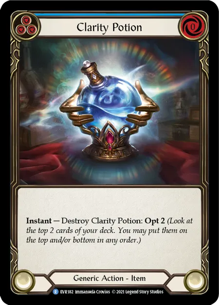 (EVR182) Flesh & Blood TCG Everfest - First Single: Clarity Potion (Regular) Rare