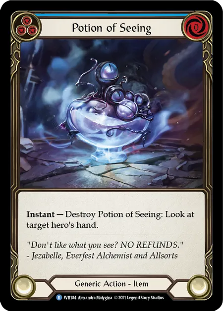 (EVR184) Flesh & Blood TCG Everfest - First Single: Potion of Seeing (Cold Foil) Rare