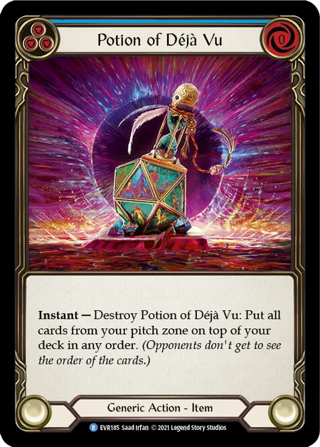 (EVR185) Flesh & Blood TCG Everfest - First Single: Potion of Deja Vu (Regular) Rare
