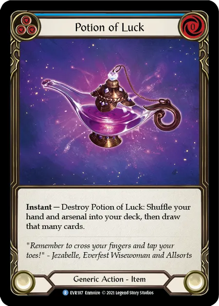 (EVR187) Flesh & Blood TCG Everfest - First Single: Potion of Luck (Cold Foil) Rare
