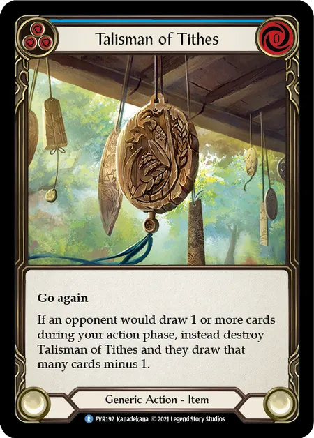 (EVR192) Flesh & Blood TCG Everfest - First Single: Talisman of Tithes (Regular) Rare
