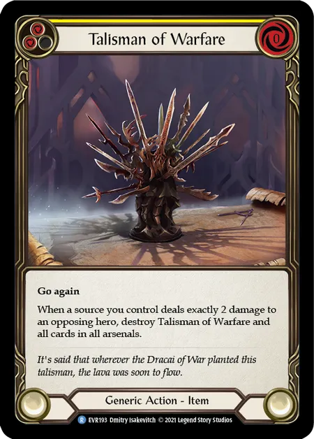 (EVR193) Flesh & Blood TCG Everfest - First Single: Talisman of Warfare (Regular) Rare