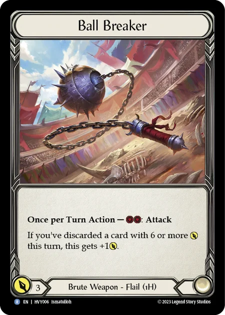 (HVY006) Flesh & Blood TCG Heavy Hitters Single: Ball Breaker (Regular) Rare