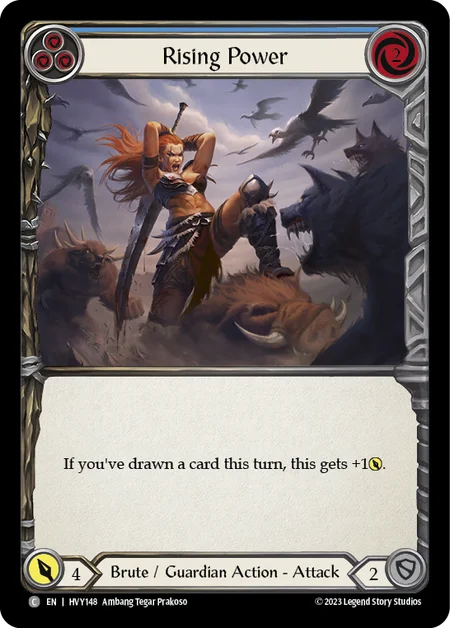 (HVY148) Flesh & Blood TCG Heavy Hitters Single: Rising Power (Blue) (Regular) Common