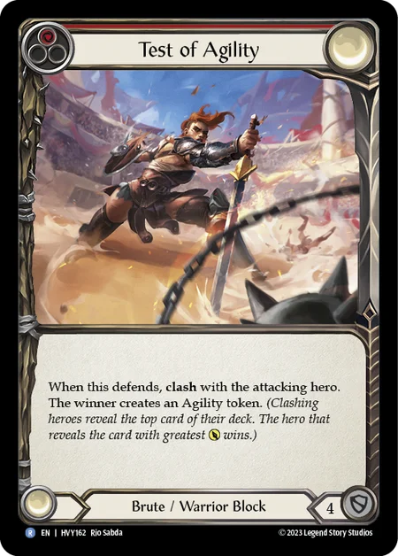 (HVY162) Flesh & Blood TCG Heavy Hitters Single: Test of Agility (Regular) Rare