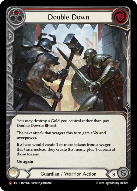 (HVY176) Flesh & Blood TCG Heavy Hitters Single: Double Down (Regular) Majestic