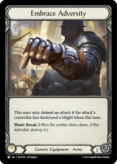 (HVY200) Flesh & Blood TCG Heavy Hitters Single: Embrace Adversity (Regular) Common