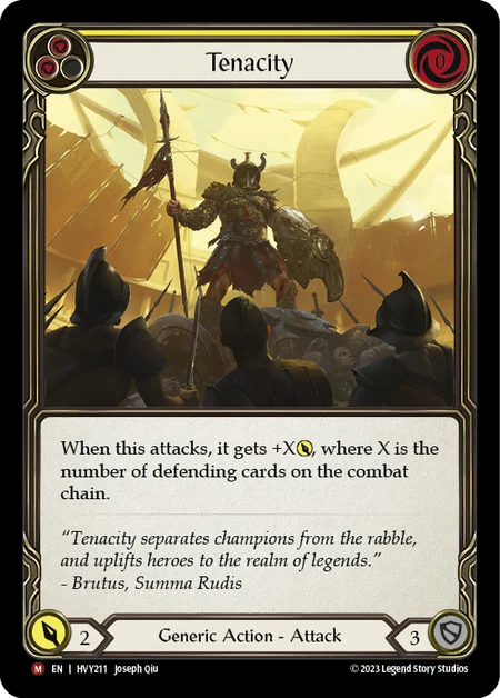 (HVY211) Flesh & Blood TCG Heavy Hitters Single: Tenacity (Regular) Majestic