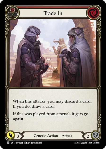 (HVY231) Flesh & Blood TCG Heavy Hitters Single: Trade In (Red) (Regular) Common