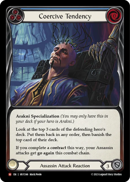 (HVY246) Flesh & Blood TCG Heavy Hitters Single: Coercive Tendency (Rainbow Foil) Majestic