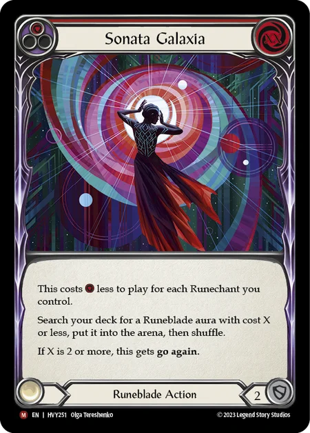 (HVY251) Flesh & Blood TCG Heavy Hitters Single: Sonata Galaxia (Regular) Majestic