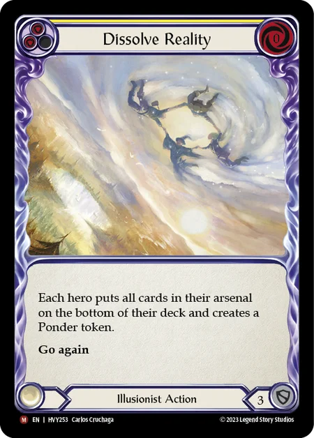 (HVY253) Flesh & Blood TCG Heavy Hitters Single: Dissolve Reality (Rainbow Foil) Majestic