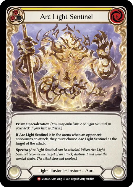 (MON005) Flesh & Blood TCG Monarch - First Single: Arc Light Sentinel (Regular) Majestic