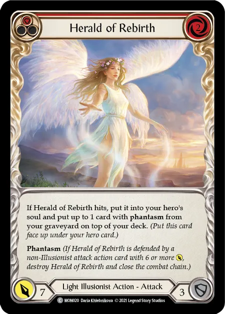 (MON020) Flesh & Blood TCG Monarch - First Single: Herald of Rebirth (Red) (Regular) Common