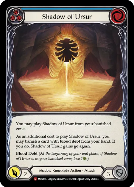 (MON156) Flesh & Blood TCG Monarch - First Single: Shadow of Ursur (Regular) Majestic