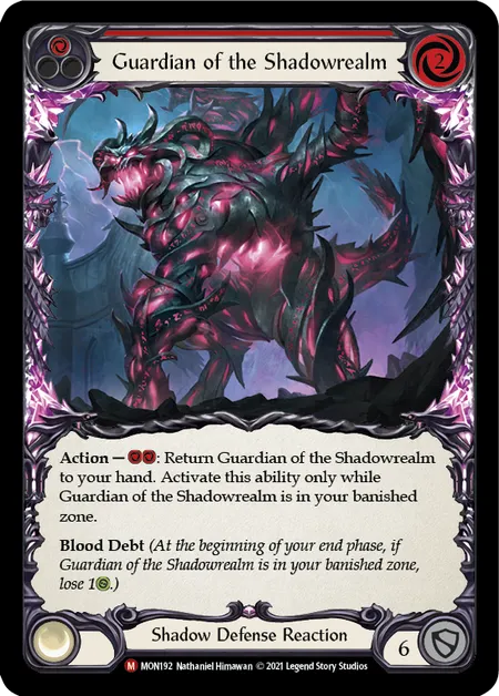 (MON192) Flesh & Blood TCG Monarch - First Single: Guardian of the Shadowrealm (Rainbow Foil) Majestic