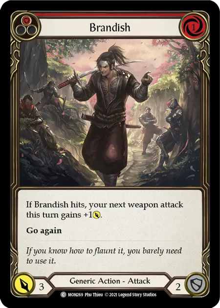 (MON269) Flesh & Blood TCG Monarch - First Single: Brandish (Red) (Regular) Common